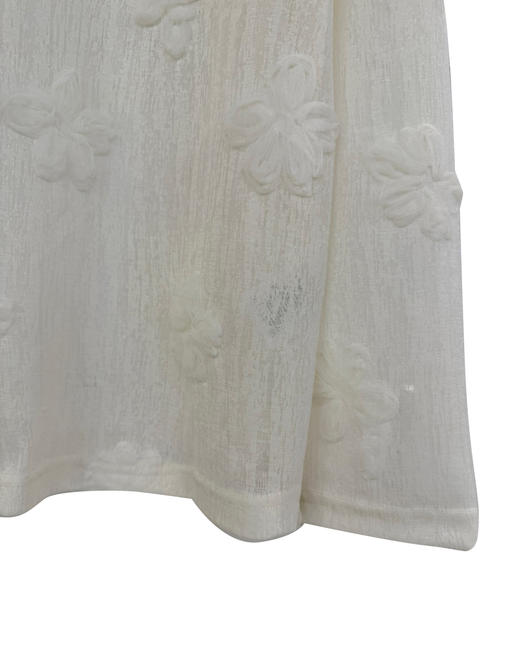 女款微透立体花朵长袖T恤zh 商品图2