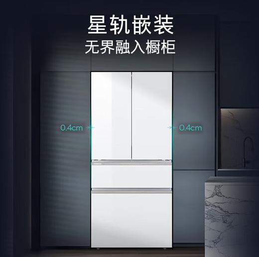 【西门子】冰箱_白色玻璃门，零度生物保鲜，杀菌除味，超氧杀菌，零嵌安装_534L_KF82VA420C【海南】 商品图2