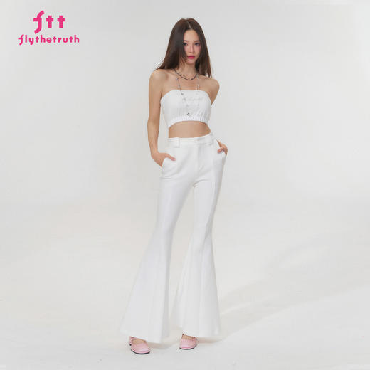 FTT FlyTheTruth『行走荷尔蒙』 美式微喇休闲裤女秋高腰显瘦裤子 商品图0