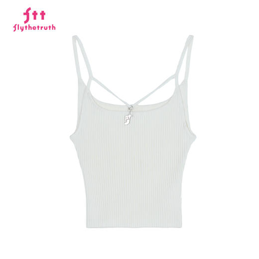 FTT FlyTheTruth『失速甜心』 甜辣吊坠针织背心女夏修身内搭吊带 商品图3