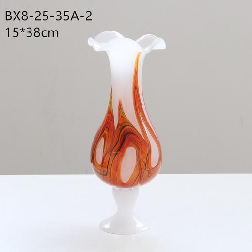 碧轩复古高脚风灯花边口水养花器家用花瓶轻奢高级感客厅装饰品 商品图5