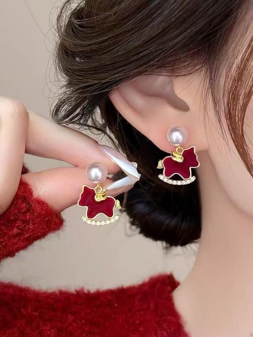 新年好运耳钉组合！买1对送1对 这两款耳钉嘎嘎显白 两个款式各一对，超值优惠！ 商品图3