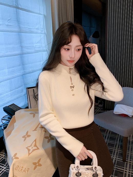 张心子【圆舞曲】高腰质感挺阔毛呢半身裙 U2601022 商品图14