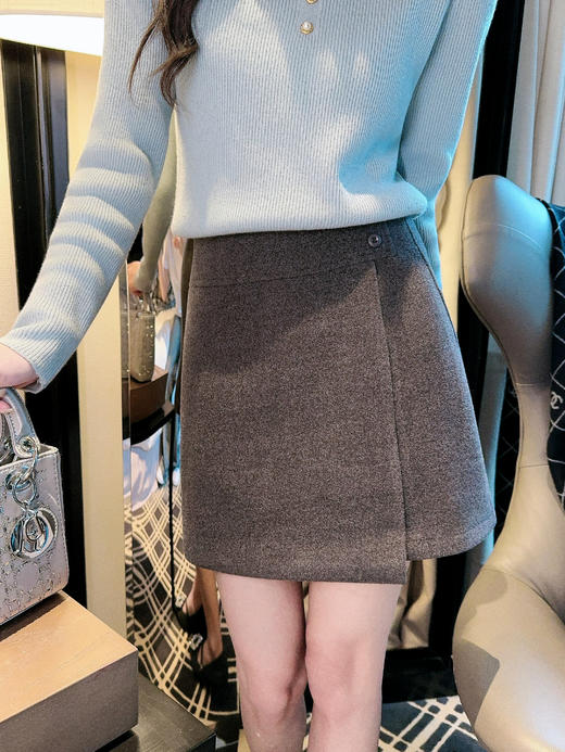 张心子【绒绒打底】半高领镂空加绒一体毛打底上衣 U2601017 商品图6