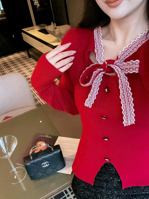 张心子【时髦百搭】节日氛围感格纹呢子半身裙 U2601025 商品图5