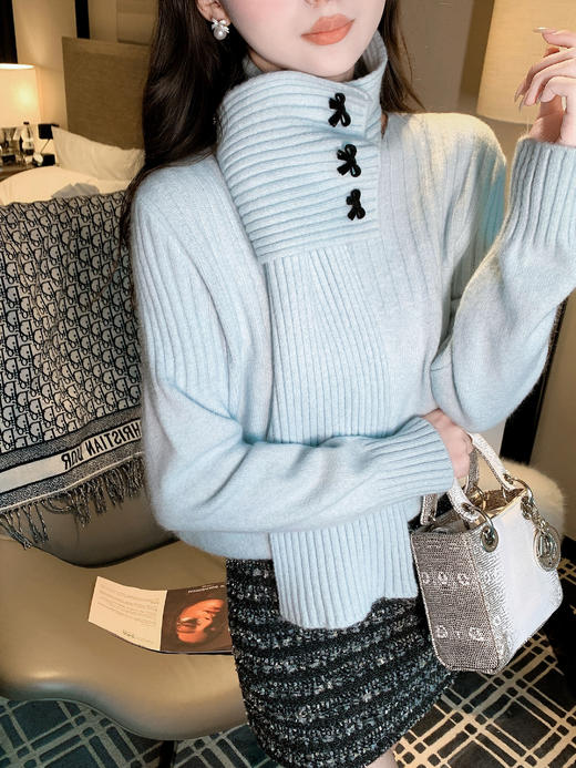 张心子【心动旋律】高腰遮胯显瘦小香风半身裙 U2601026 商品图3