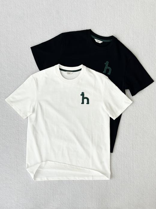 正品保真！无吊牌！售完无补~~毒家！！威海原厂订单！ Hazzys哈吉斯2025夏季新款休闲宽松白色棉质短袖T恤男 春夏新款 商品图1