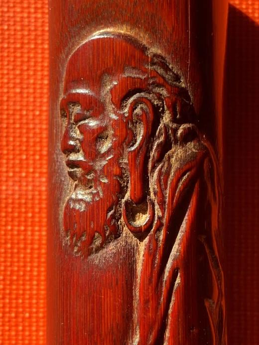 竹筒雕达摩坐像把玩件，顺丰包邮 商品图2