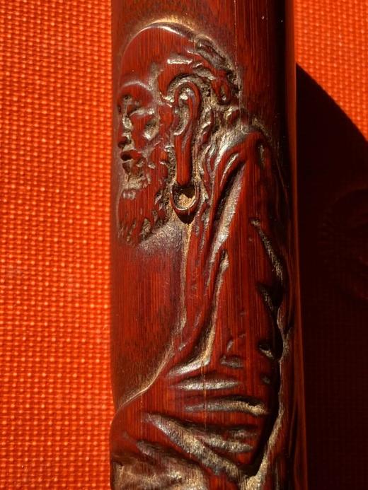 竹筒雕达摩坐像把玩件，顺丰包邮 商品图10