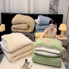 🟤限时促销⚠️【出口澳洲塔芙绒羊羔绒加厚多功能冬被】☑比你想象中的被毯更柔软！！😍不信你试试 可以贴身裸睡 ！ 💜加厚加密 不掉毛不褪色💕 符合澳洲出口标准！