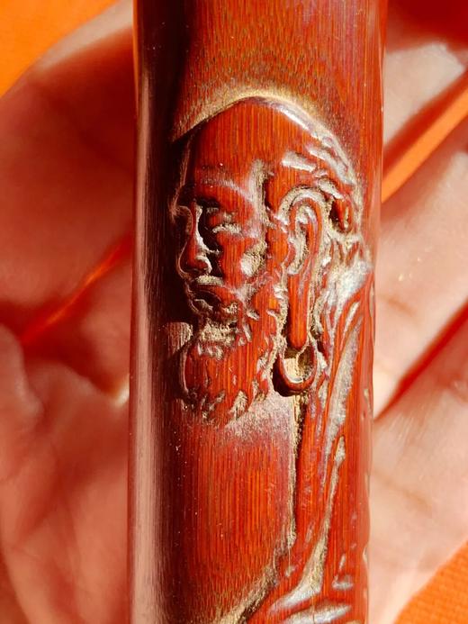 竹筒雕达摩坐像把玩件，顺丰包邮 商品图5