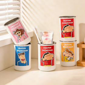 摩登主妇&蜡笔小新一家四口316不锈钢漱口杯儿童刷牙洗漱牙缸