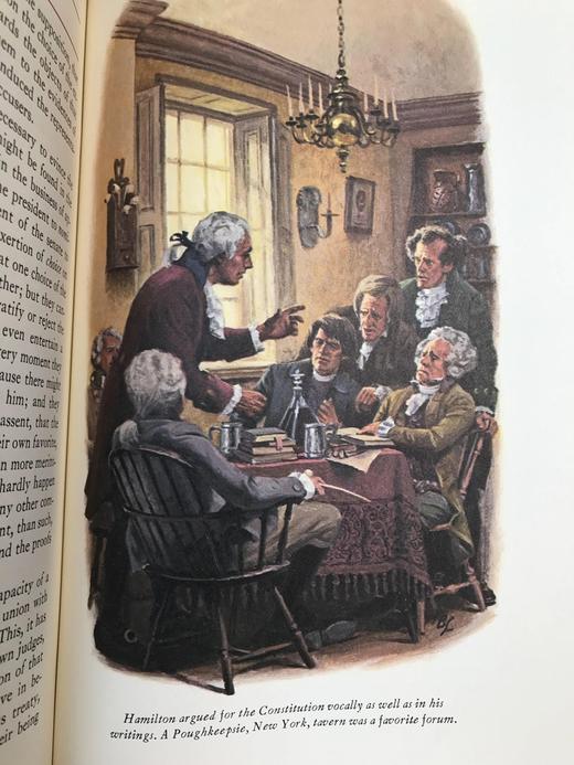 限量版！亚历山大・汉密尔顿《联邦党人文集》配插图 富兰克林图书馆豪华皮装本 商品图9