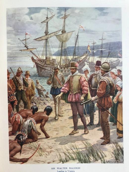 约20世纪早期 历史英雄故事集 8幅彩色与大量黑白文件插图 布脊精装18开 商品图8