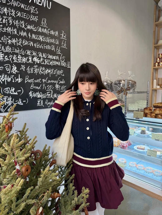 香奈儿 早春新款学院风针织衫(TM) 商品图1