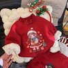 【秋冬新品洋气百搭❗️有趣可爱卡通图案】儿童拜年服上衣2026马年新年春节新款男女宝宝冬季加绒卫衣中小童加厚上衣。jb 商品缩略图1