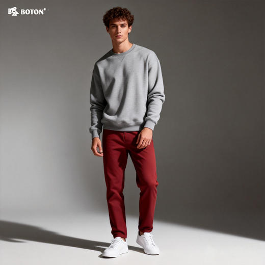 【第2件半价！尾货清仓不退换】波顿男士弯袋休闲裤ME558116 商品图1