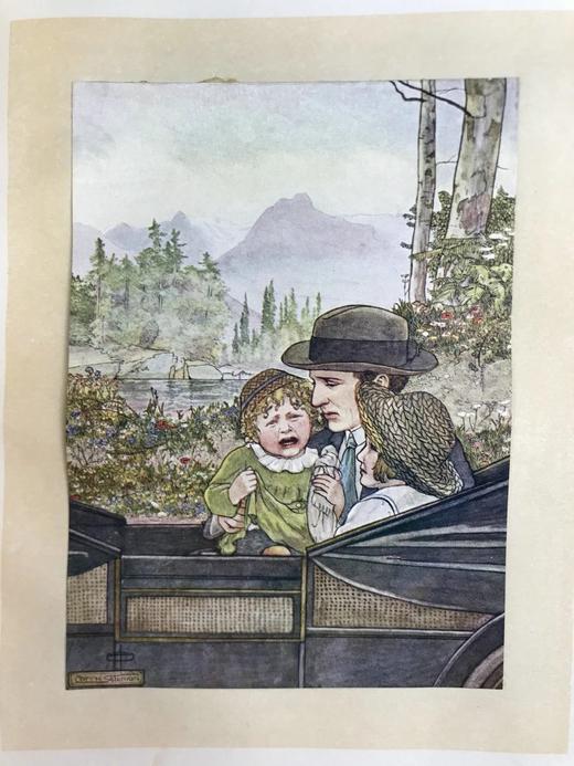 约20世纪早期 约翰·哈伯顿《海伦的孩子们》 16幅彩色手工贴图40幅黑白插图 漆布精装18开 商品图7