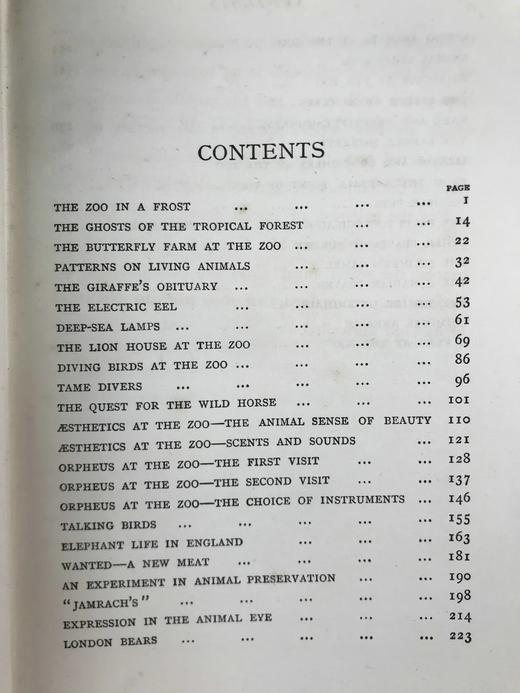 1906年 动物园生活 16幅插图 漆布精装32开 商品图3