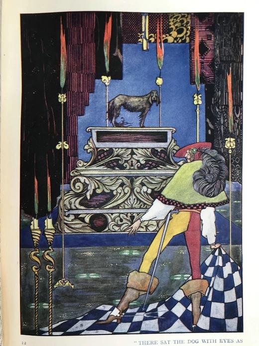 1930年 安徒生童话 哈利·克拉克暗黑新艺术风彩色插图 漆布精装16开 商品图9
