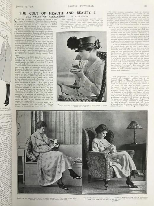 38.5*29cm！1918年1~8月 女士画报（2卷） 数百幅插图 真皮脊精装 商品图10