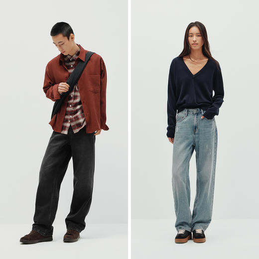 森柔|商场同款森马牛仔裤男春季宽松直筒裤2026新款通勤百搭长裤 商品图4