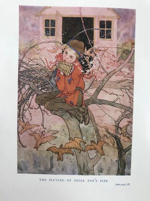 1930年 彼得·潘图画书  女画家Alice B. Woodward10余幅彩色手工贴图 漆布精装18开 商品图2