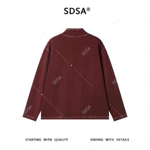 T5100SDSA男士秋冬新款痞帅男装韩版简约彩色缝线立领长袖T恤百搭时尚 商品图5