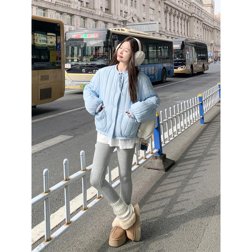 <曾小咸推荐>现货秒杀 ！微信超特价！韩系格子双面穿棉服 日常329.99 立减160 秒杀169.99！！ 商品图3