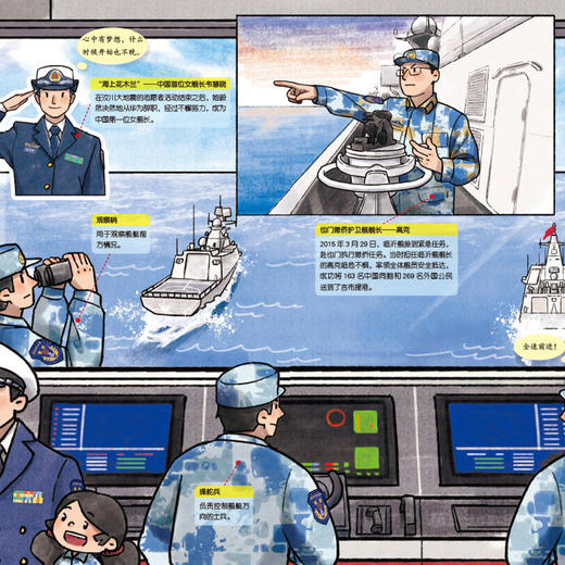 《中国军事科普绘本·英雄系列》（全3册）：《中国舰长》《中国机长》《突击英雄》 商品图11
