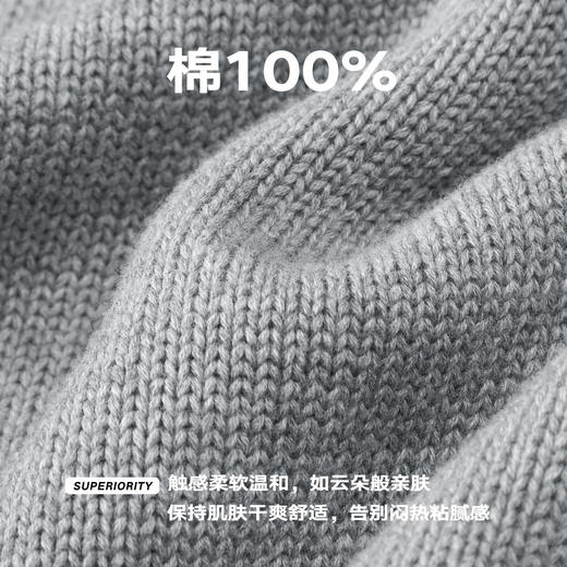 NPC潮牌半开襟翻领毛衣男宽松休闲上衣秋季上新NP57SW36 商品图4