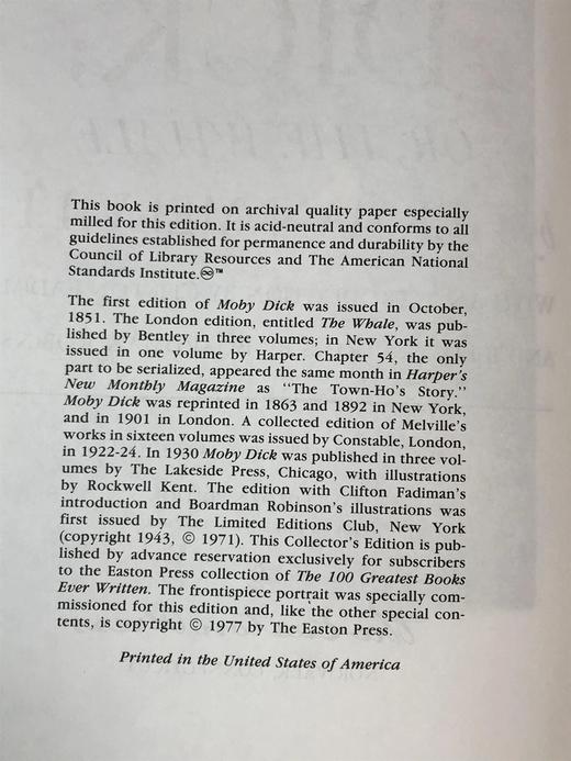 赫尔曼・梅尔维尔《白鲸记》配多幅精美彩色插图 豪华皮装 商品图3