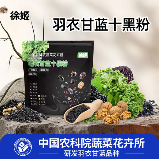 中国农科院研发｜羽衣甘蓝十黑粉（12种食材）+羽衣甘蓝薄脆（非油炸）组合装｜0蔗糖0香精｜独立包装 以黑养黑 健康零食 商品图2