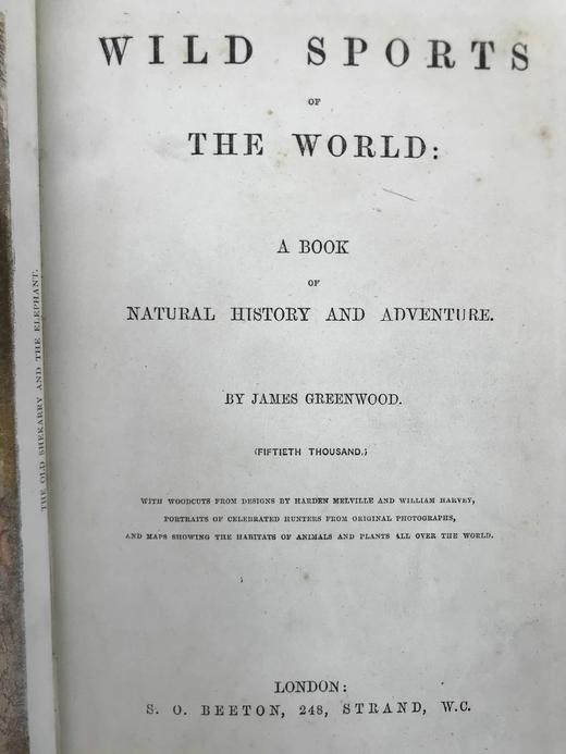 约19世纪后期 自然罗曼司 约百幅木版画插图 漆布精装大32开 商品图5