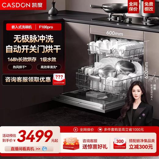 凯度净魔方嵌入式洗碗机F100pro变频13套 商品图0