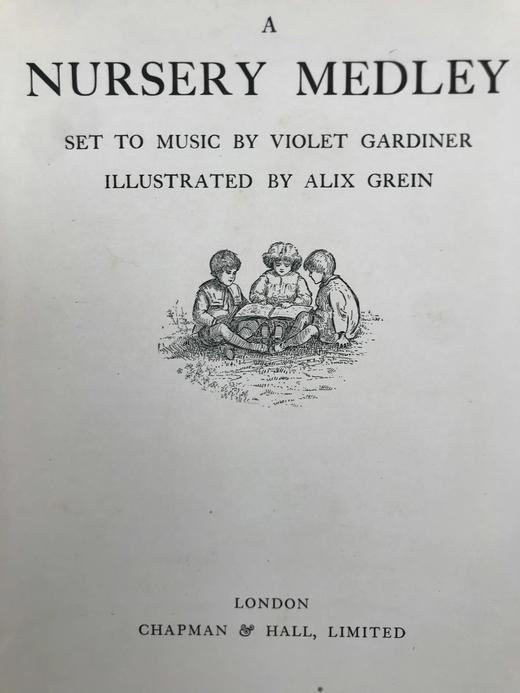 约20世纪早期 童谣乐谱集 阿历克斯·格赖恩精美插图 布脊精装16开 商品图4