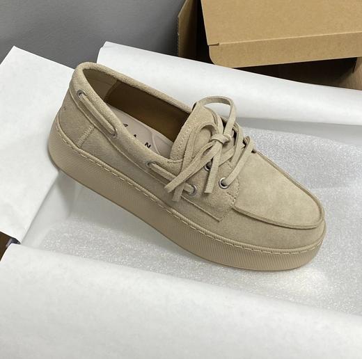 重磅渠道   小H厚底乐福鞋   麂皮系带乐福鞋  厚底超轻休闲鞋 商品图1