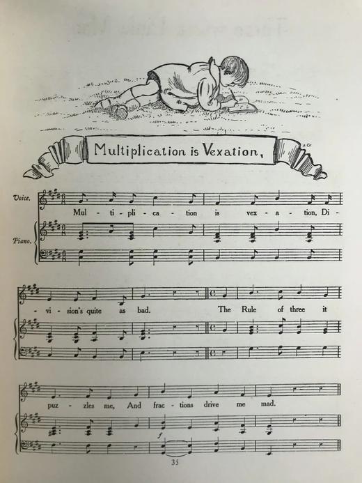 约20世纪早期 童谣乐谱集 阿历克斯·格赖恩精美插图 布脊精装16开 商品图12