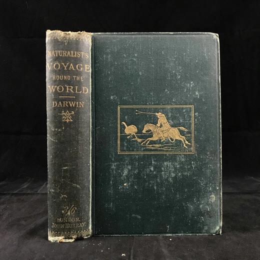 1889年 达尔文《比格尔号环球航行日记》 配插图 漆布精装32开 商品图0