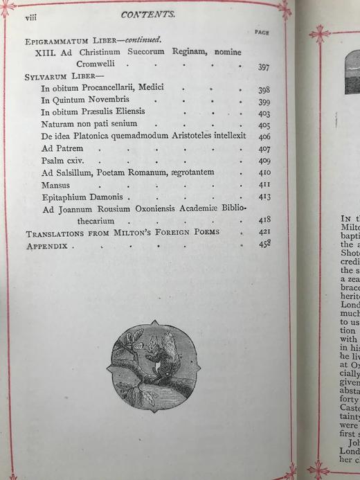 约19世纪后期 弥尔顿诗集 约8幅版画插图 漆布精装32开 商品图6