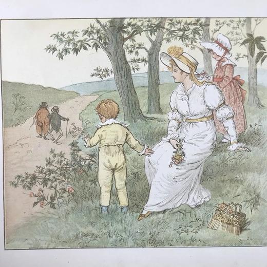 约20世纪早期 蓝道夫·凯迪克《嘿，嘀嘀嗒嗒》绘本 10余幅精美彩色插图 精装18开 商品图6