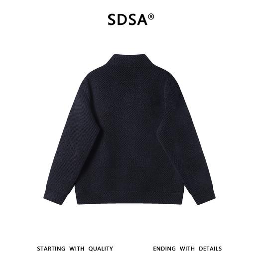 26WY05SDSA男士秋冬新款痞帅男装老钱风简约设计师V领卫衣宽松百搭上衣 商品图5