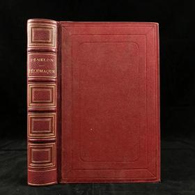 【法语】1861年 费奈隆《忒勒马科斯历险记》 配大量版画插图 真皮脊精装18开