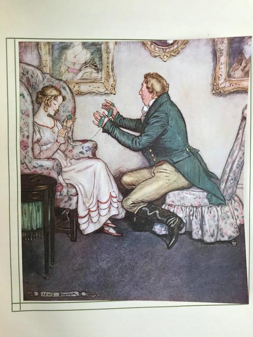 约20世纪早期 萨克雷《名利场》 刘易斯·鲍默20幅彩色手工贴图 漆布精装16开 商品图13