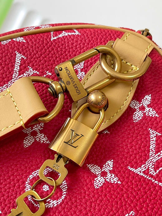 秋冬特惠💰1150 原单LV M14067红 尺寸：30×21×17cm SPEEDY P9 全皮枕头包 变码芯片 商品图4