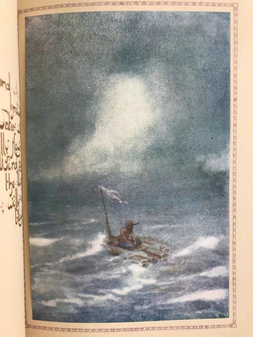 波加尼第一版彩色梦幻插图 鲁拜集 全真皮精装16开 商品图11