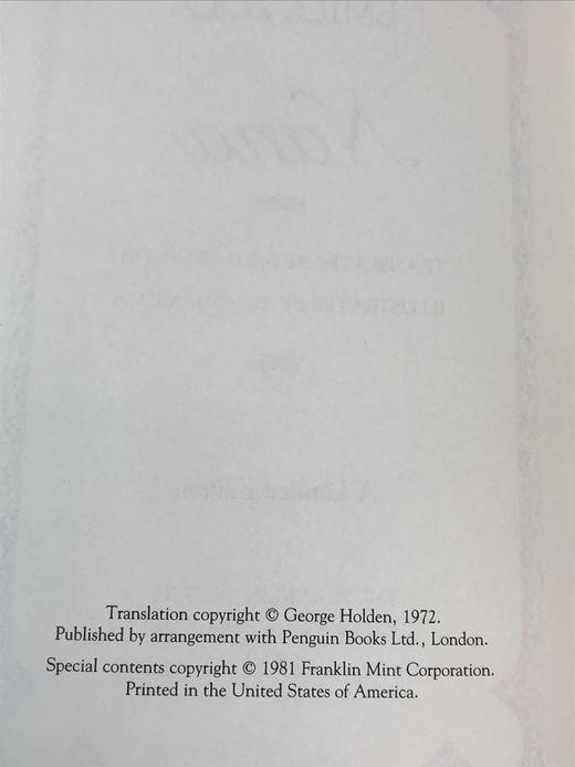 限量版！含藏书票 埃米尔・左拉《娜娜》 配插图 富兰克林图书馆豪华皮装本 商品图4