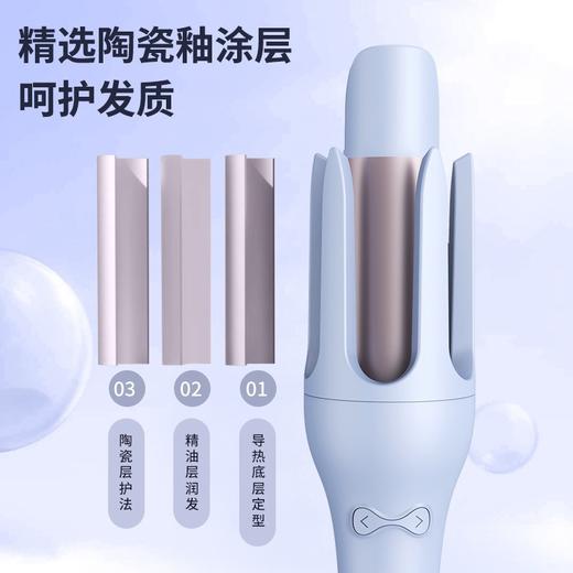 自动卷发棒陶瓷卷发棒懒人卷发棒不伤发玫瑰形卷发器螺旋美发棒 商品图2