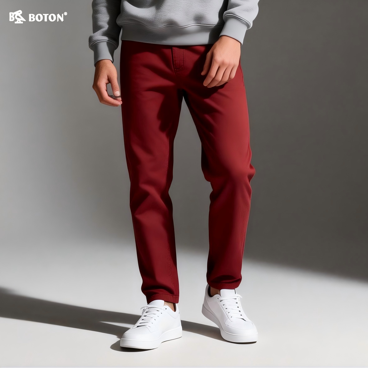 【第2件半价！尾货清仓不退换】波顿男士弯袋休闲裤ME558116