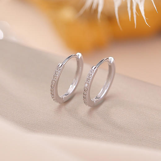 【梦圆】S925纯银镀金圆圈耳饰【CW-EJ00758】 商品图2